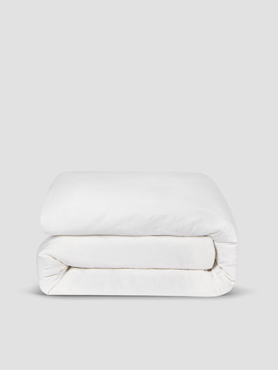 White 100% Linen Duvet Cover - Piglet in Bed US