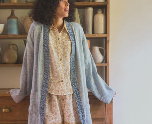 River Wandle Middlemore Linen Robe