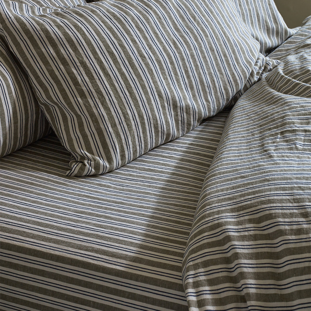 Thyme Somerley Stripe Linen Bedding