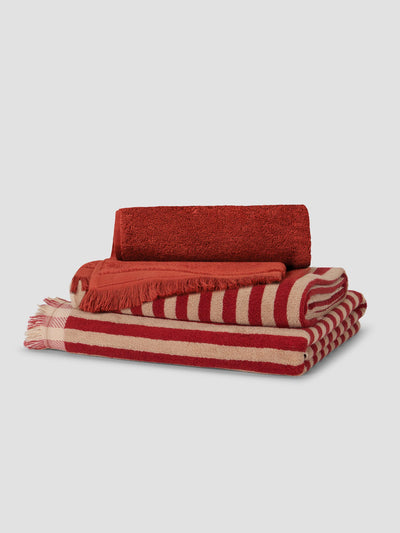 Sandstone Red Cotton Towel Bundle