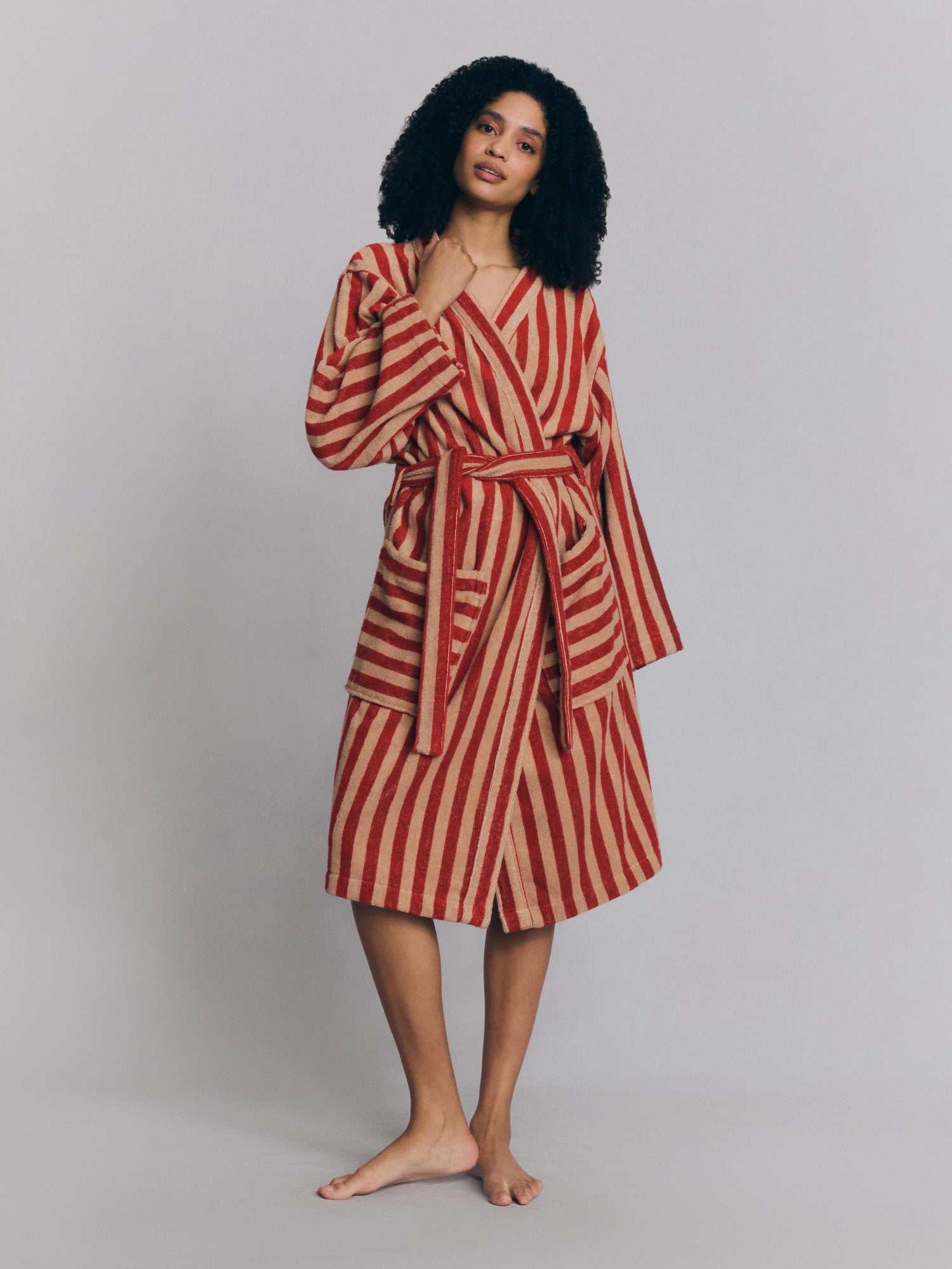 Pembroke Stripe Cotton Robe