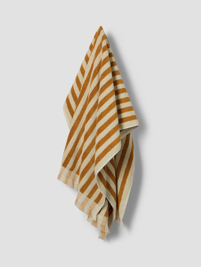 Russet Yellow Pembroke Stripe Cotton Towels - alternate image