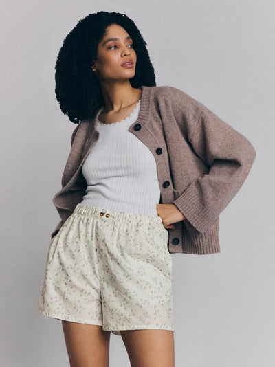 Spring Sprig Floral Cotton Boxer Shorts