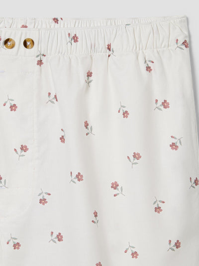 Pearl Posy Bud Cotton Boxer Shorts