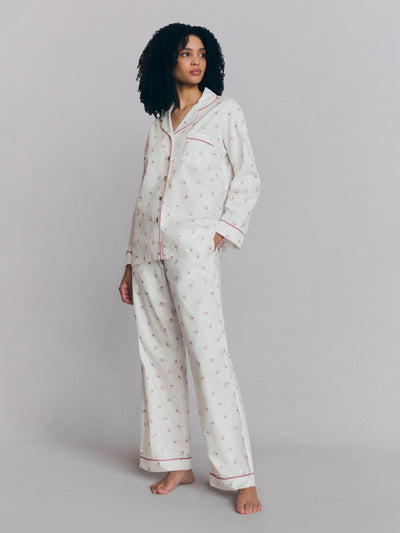 Pearl Posy Bud Cotton Pants Set