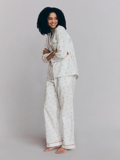 Pearl Posy Bud Cotton Pants Set - alternate image