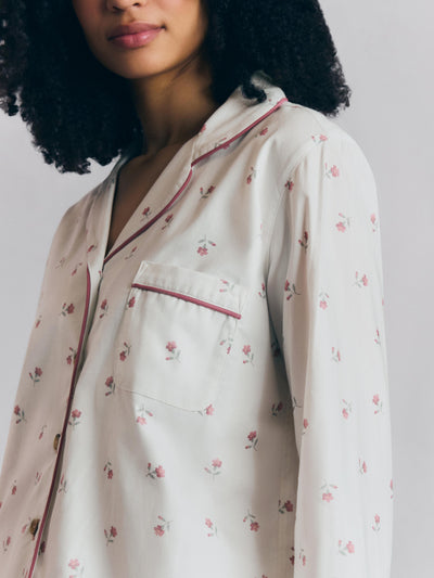 Pearl Posy Bud Cotton Pants Set