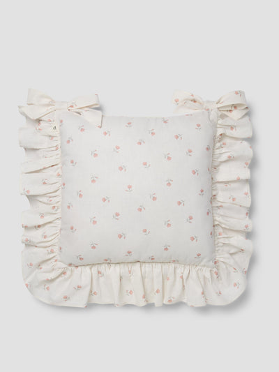 Pearl Posy Bud Frill Linen Blend Seat Pad - alternate image