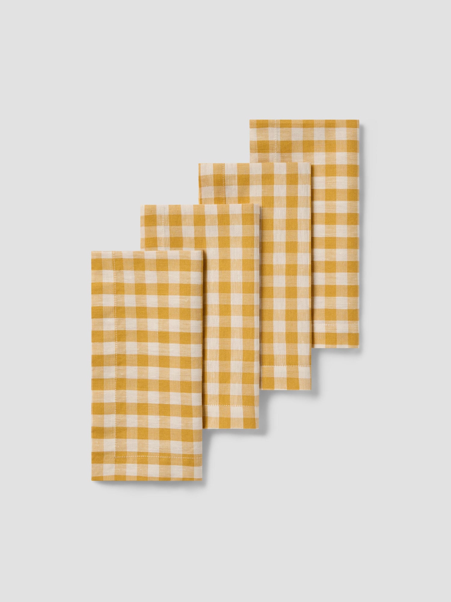 Honey Gingham Table Linens
