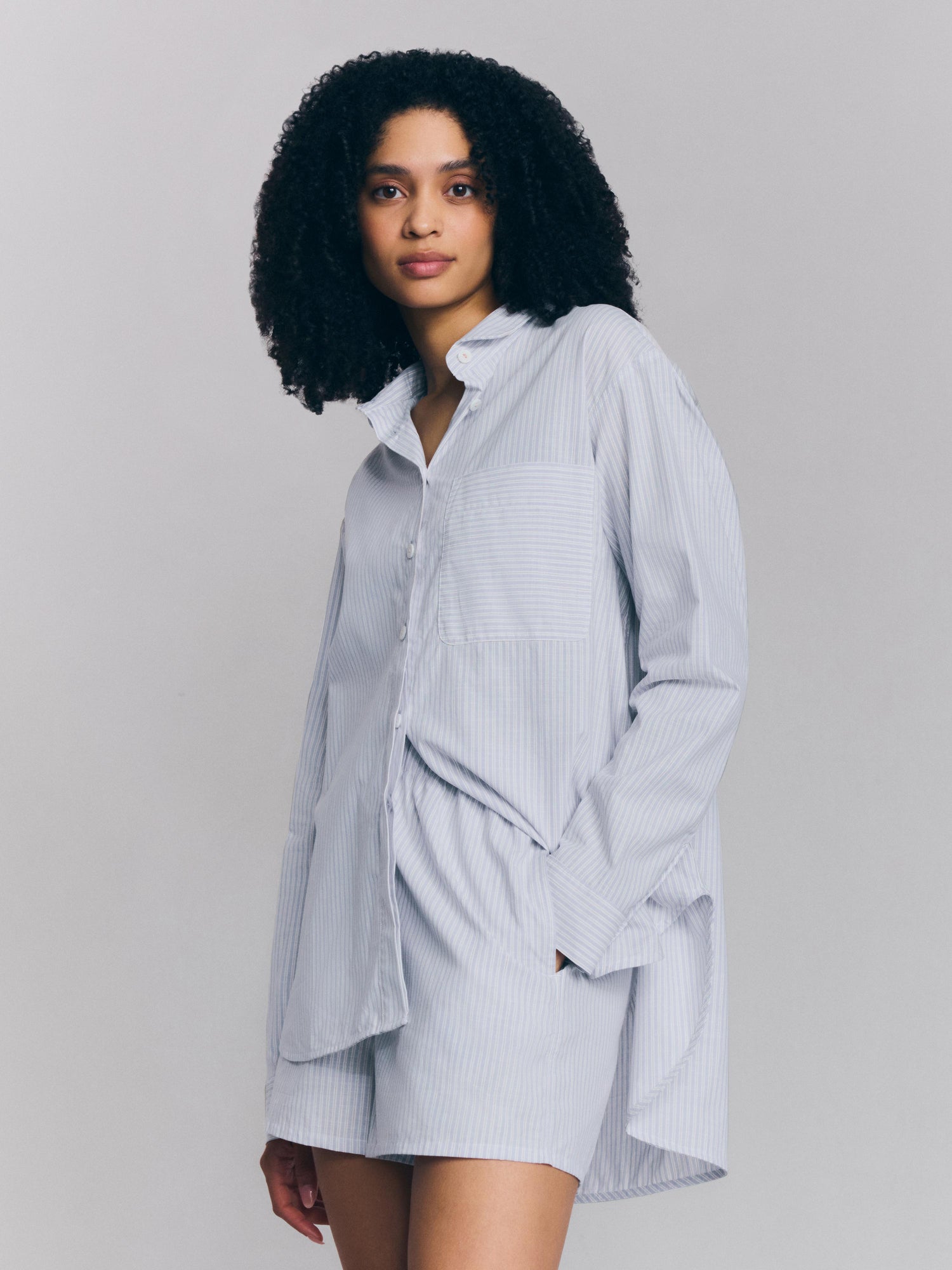 Boyfriend Stripe Pajama Sets
