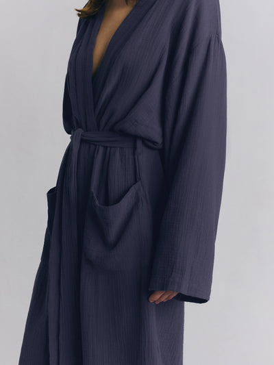 Atlantic Cotton Gauze Robe - alternate image