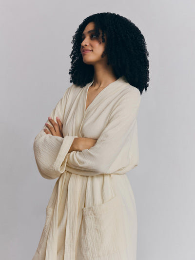 Pearl Cotton Gauze Robe
