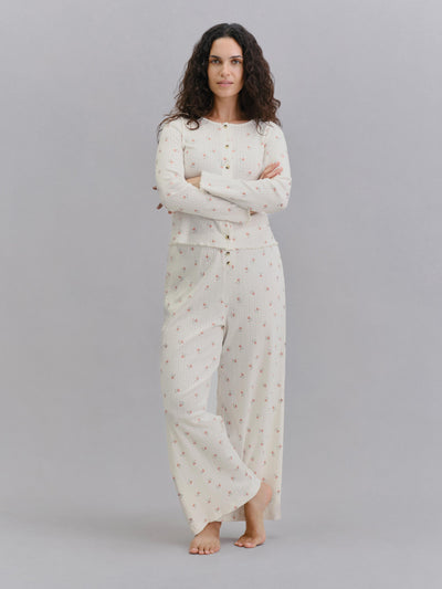 Posy Bud Pointelle Pants - alternate image