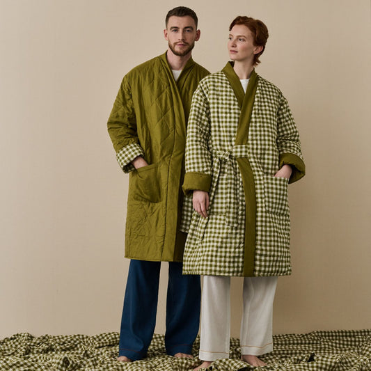 Loungewear Set Merino Wool Sustainable Loungewear for Women Kimono