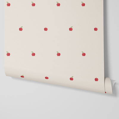 Cream Apples Wallpaper - alternate image