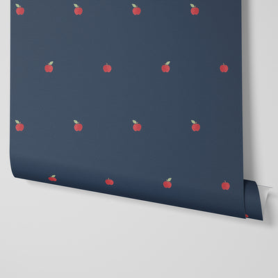Moonlit Blue Apple Wallpaper - alternate image
