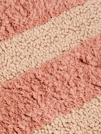 Sand Shell Pembroke Stripe Cotton Bath Mat