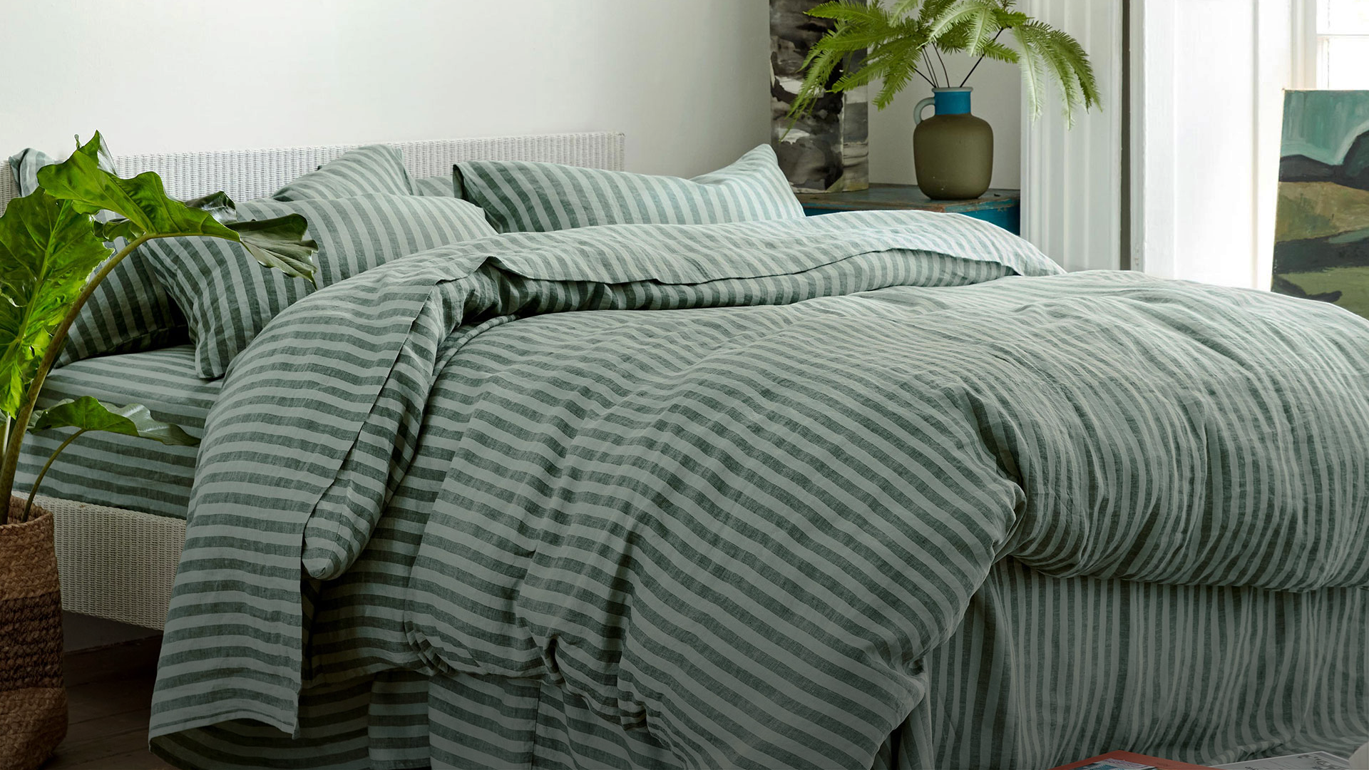 gingham bedding