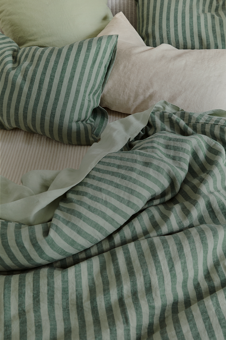 gingham bedding