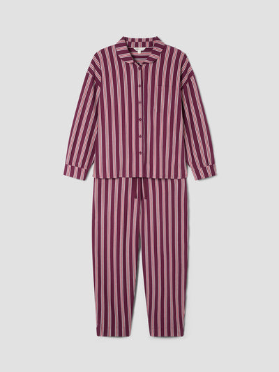 Berry Walderton Stripe Peter Pan Cotton Jersey Pants Set