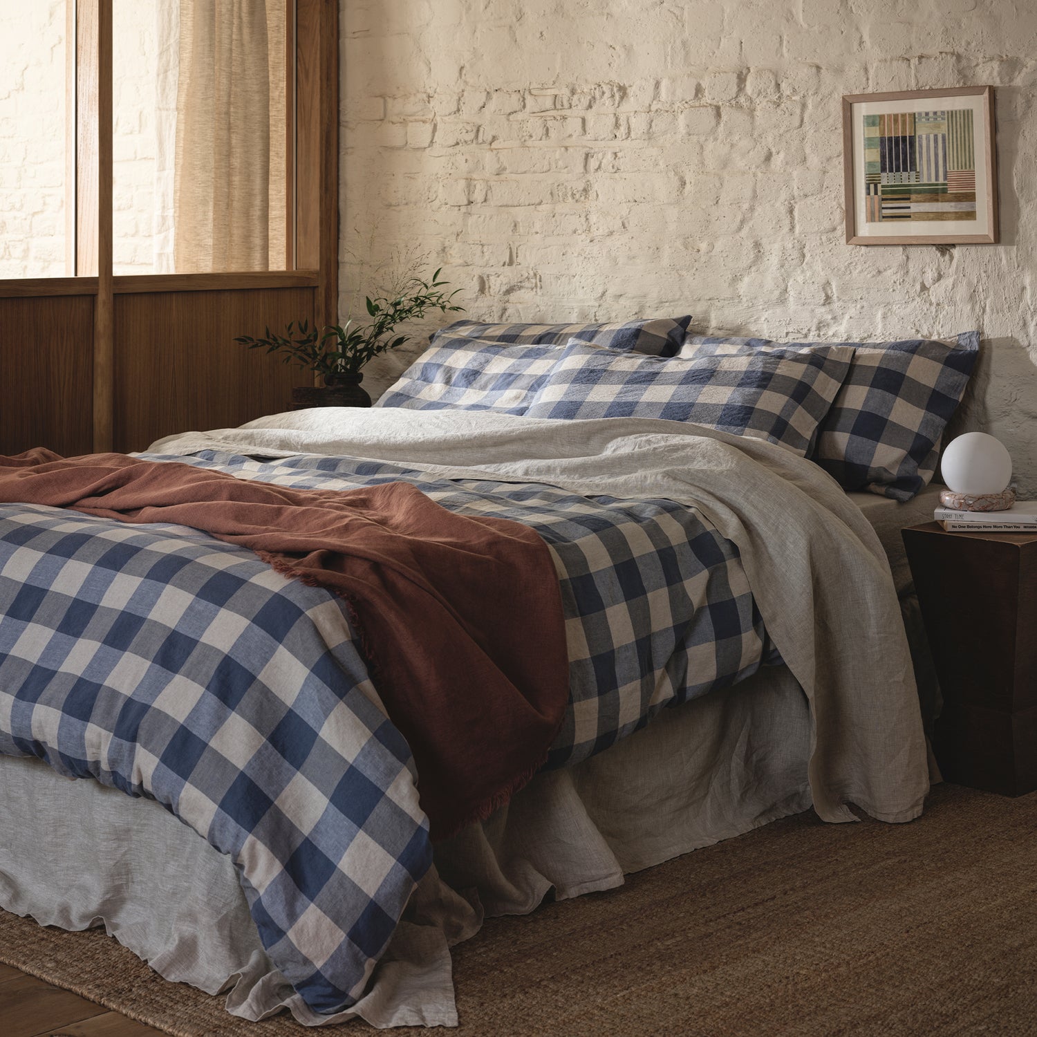 Emsworth Plaid Linen Blend Bedding