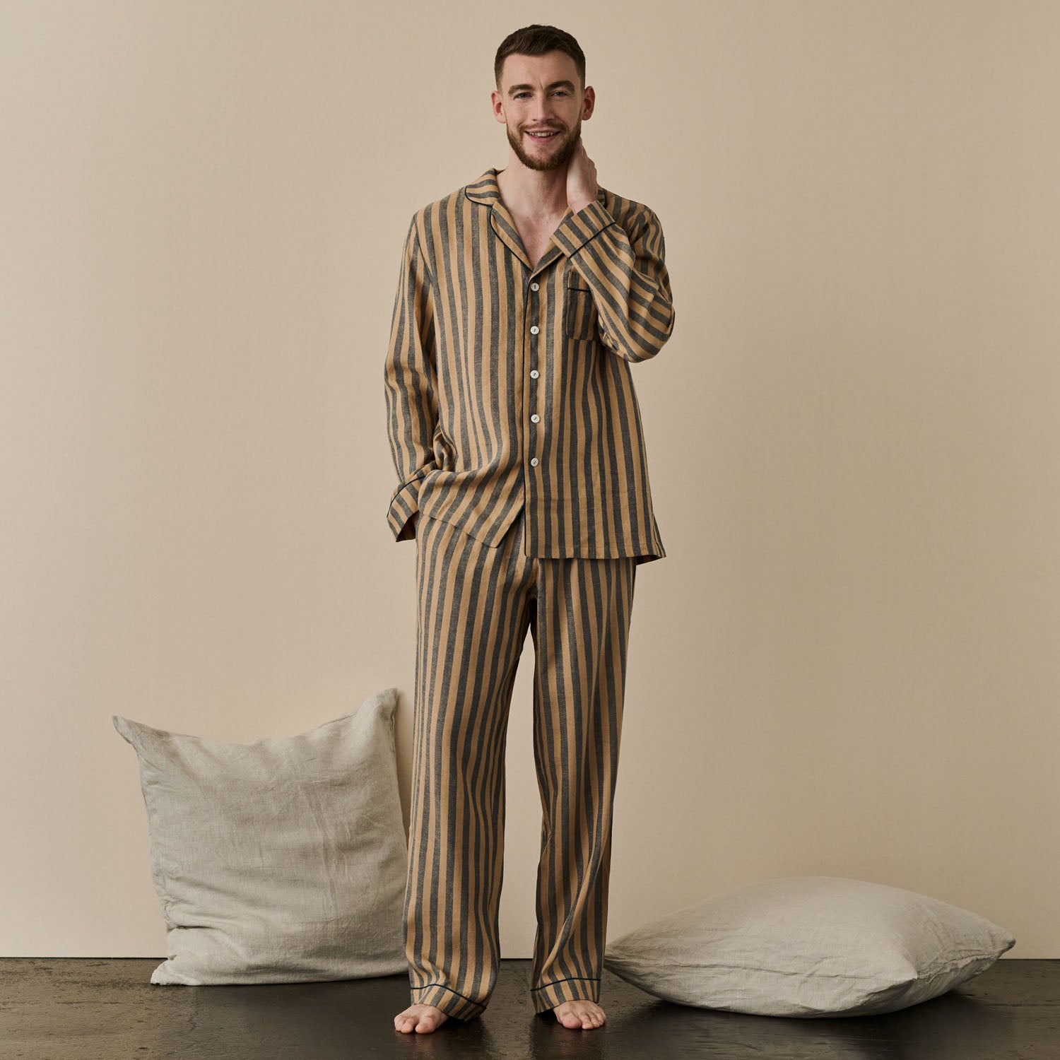 Men's Linen Pajama Set