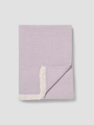 Elderberry Cotton Textured Throw
