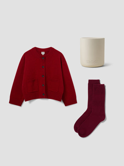 Luxury Coziness: Sumptuous Red Knitwear