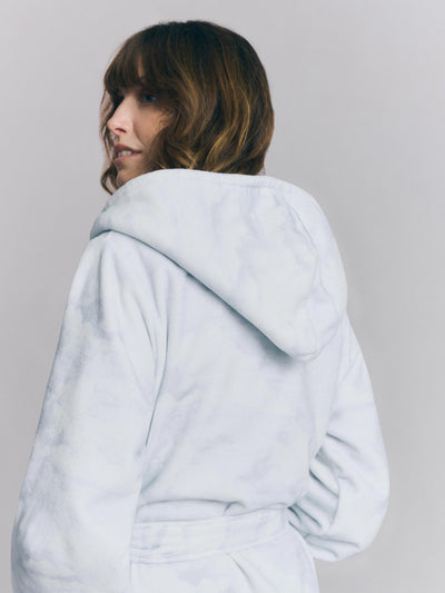 Sky Blue Cloud Print Robe - alternate image