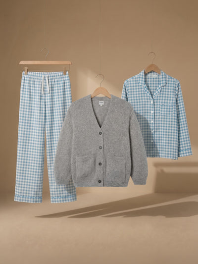 Cozy Winter Gingham Loungewear Gift Set