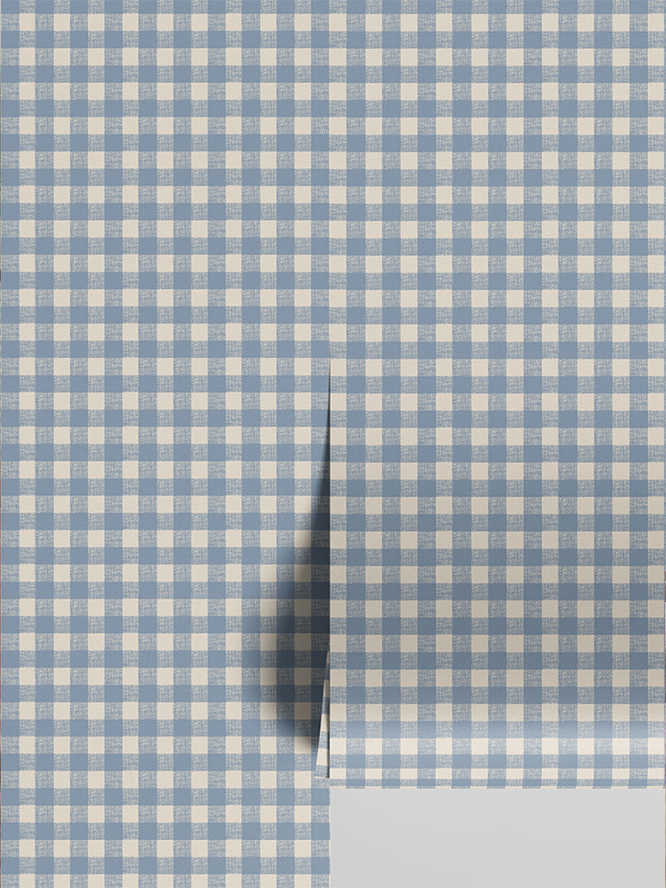 Gingham Pattern Wallpaper