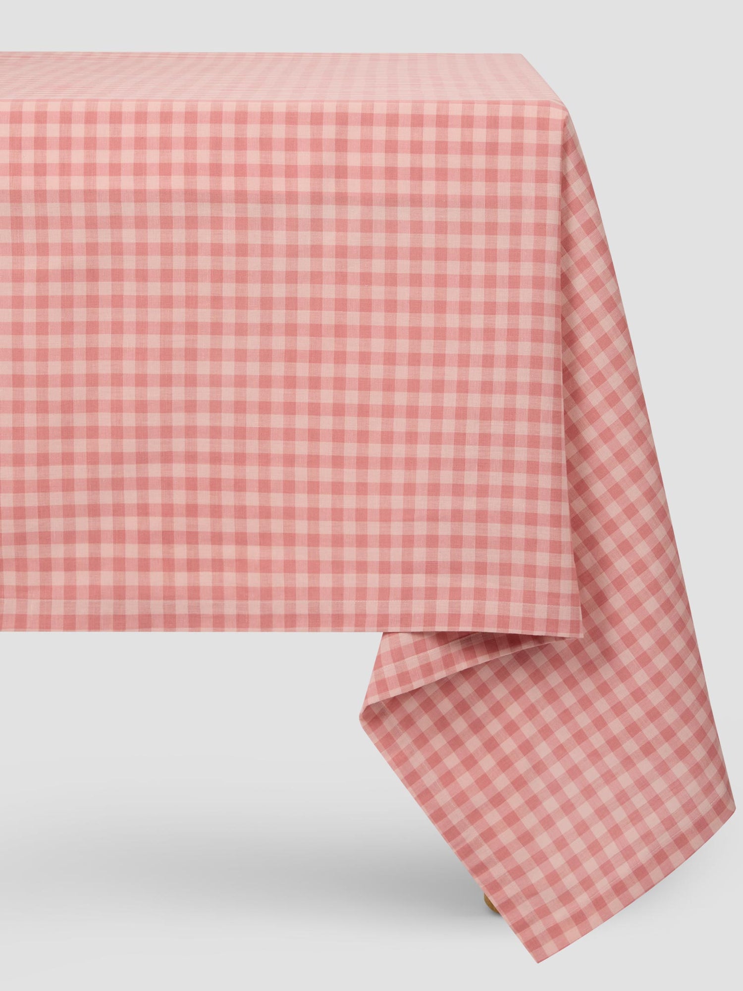 Dusty Pink & Rose Gingham Table Linens
