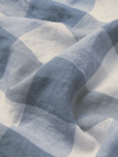 Blueberry Emsworth Plaid Linen Blend Pillowcase (Pair)