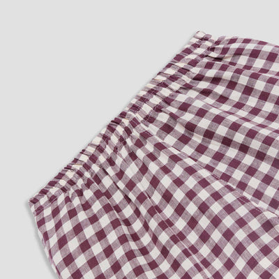 Men's Berry Gingham Pajama Pants