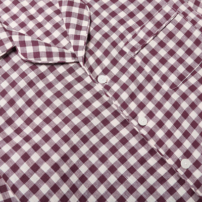 Men's Berry Gingham Pajama Set