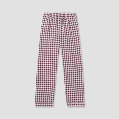 Men's Berry Gingham Pajama Pants - alternate image