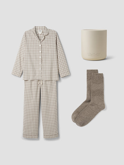 Luxury Coziness: Mushroom Lovely Linen PJ Bundle