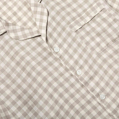 Men's Mushroom Gingham Pajama Set
