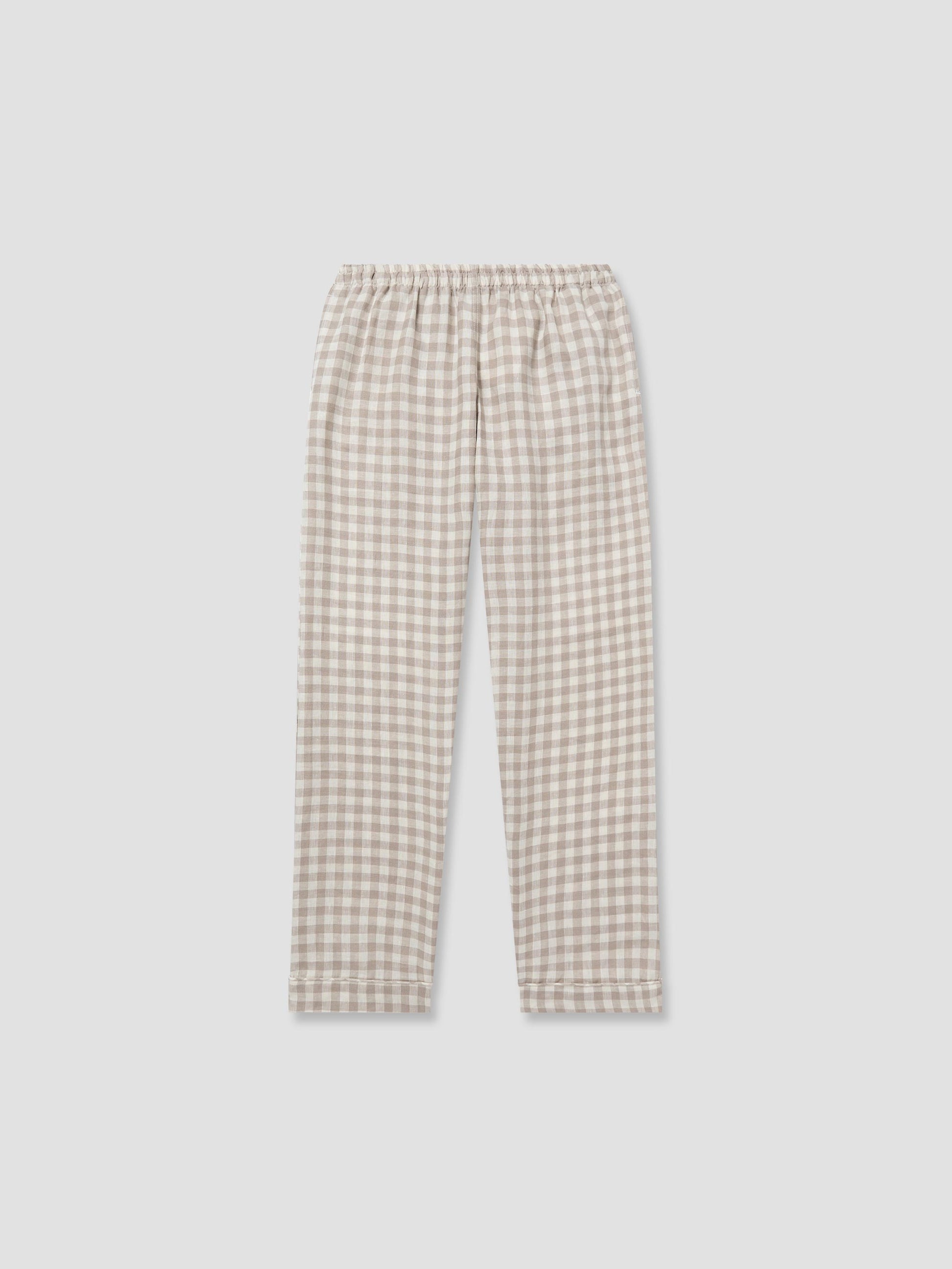 Men's Mushroom Gingham Pajama Pants