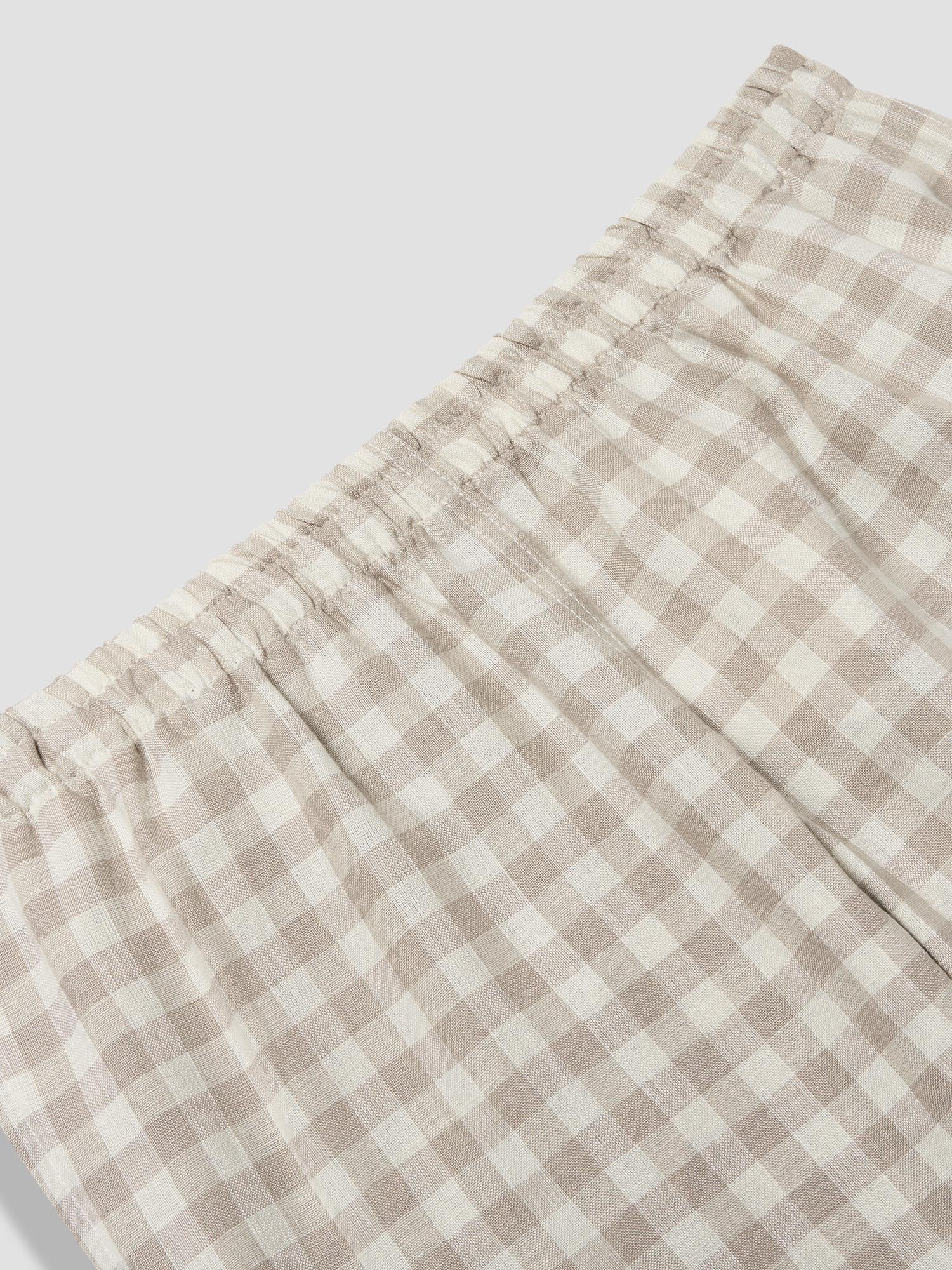 Men's Mushroom Gingham Pajama Set