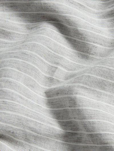 Gray Mini Stripe Linen Blend Pillowcases (Pair)