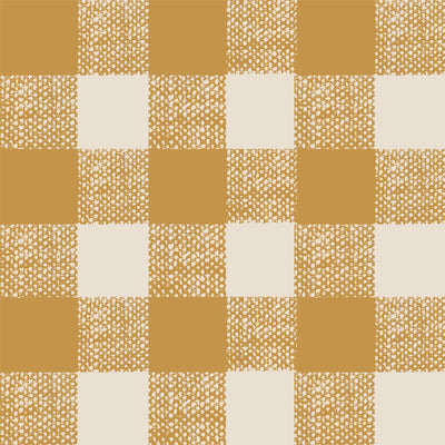Honey Gingham Wallpaper