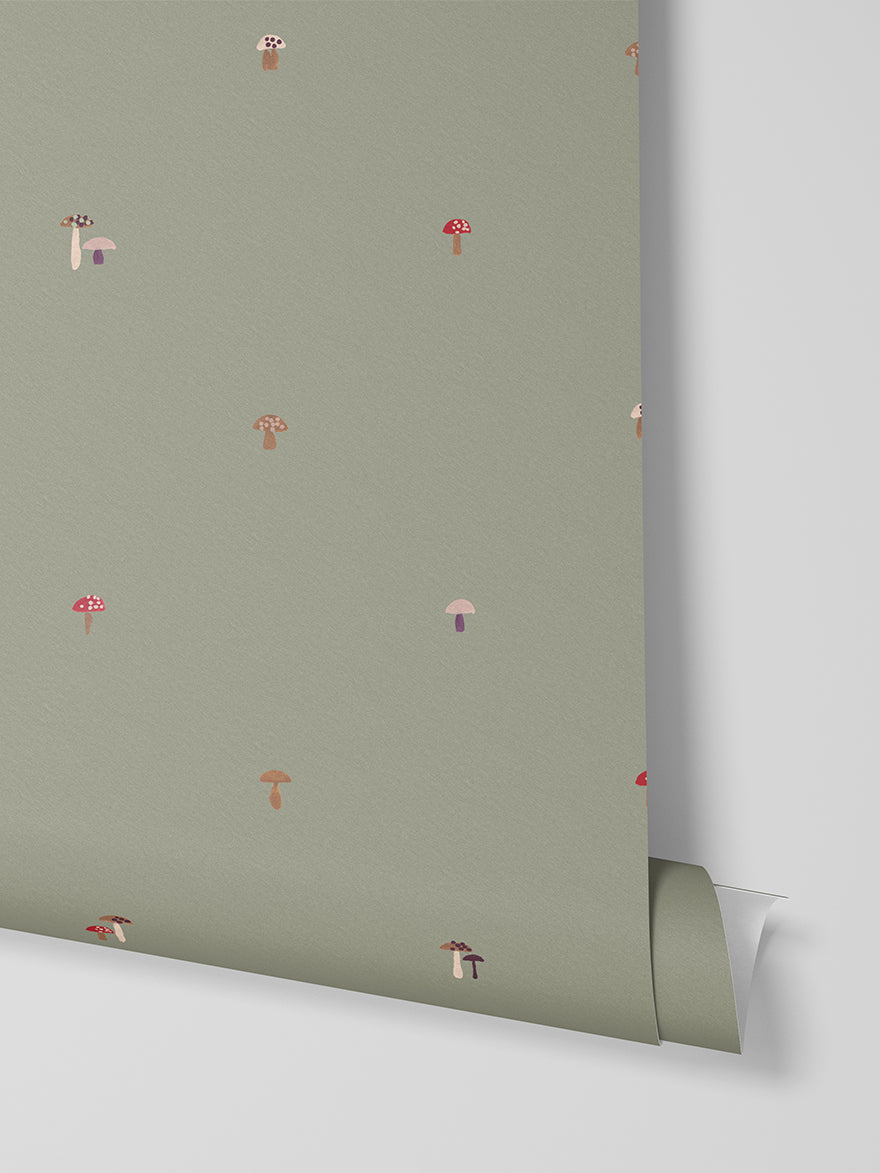 Mushrooms Pattern Wallpaper