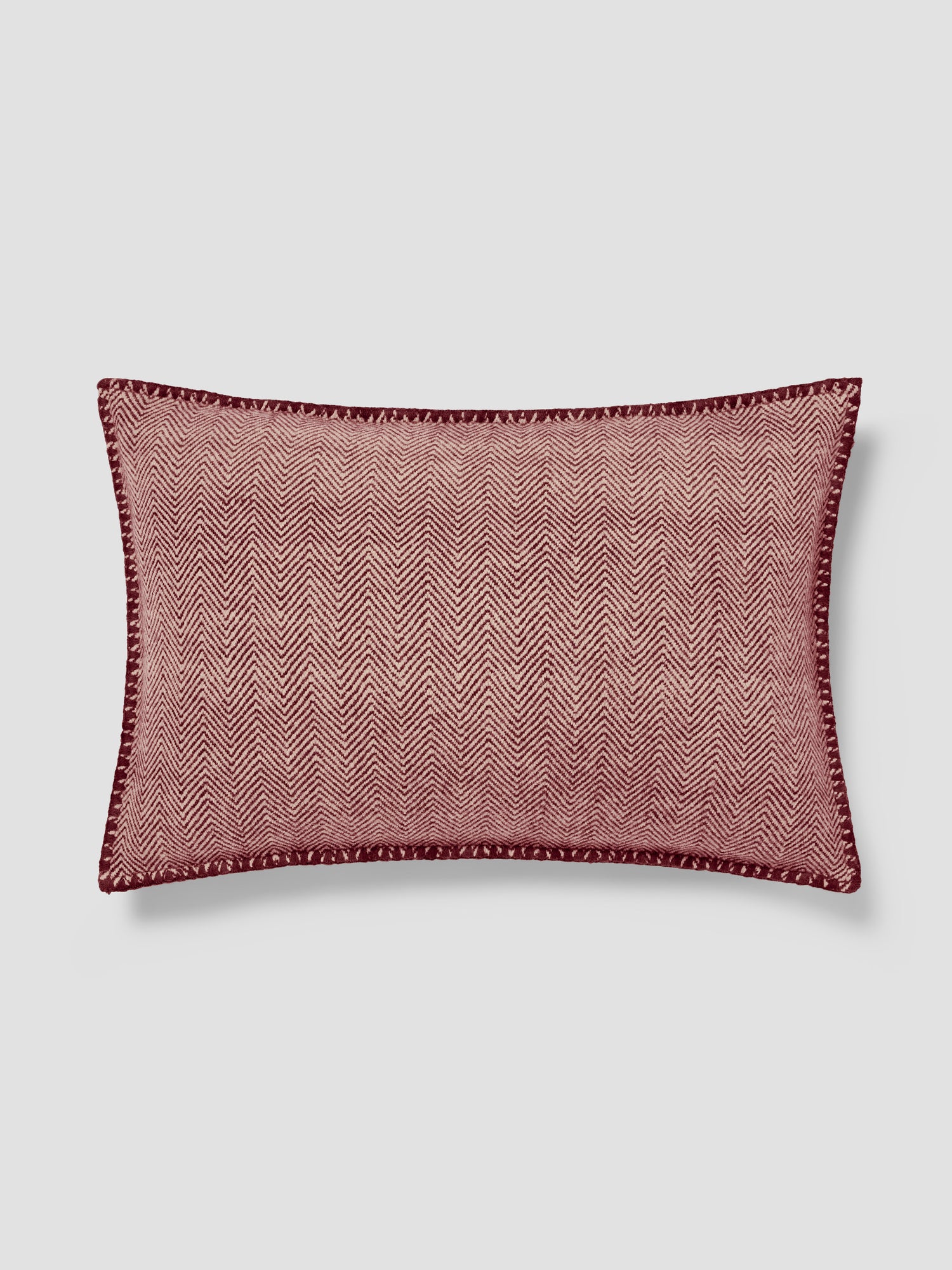 Herringbone Wool Rectangle Cushion Cover