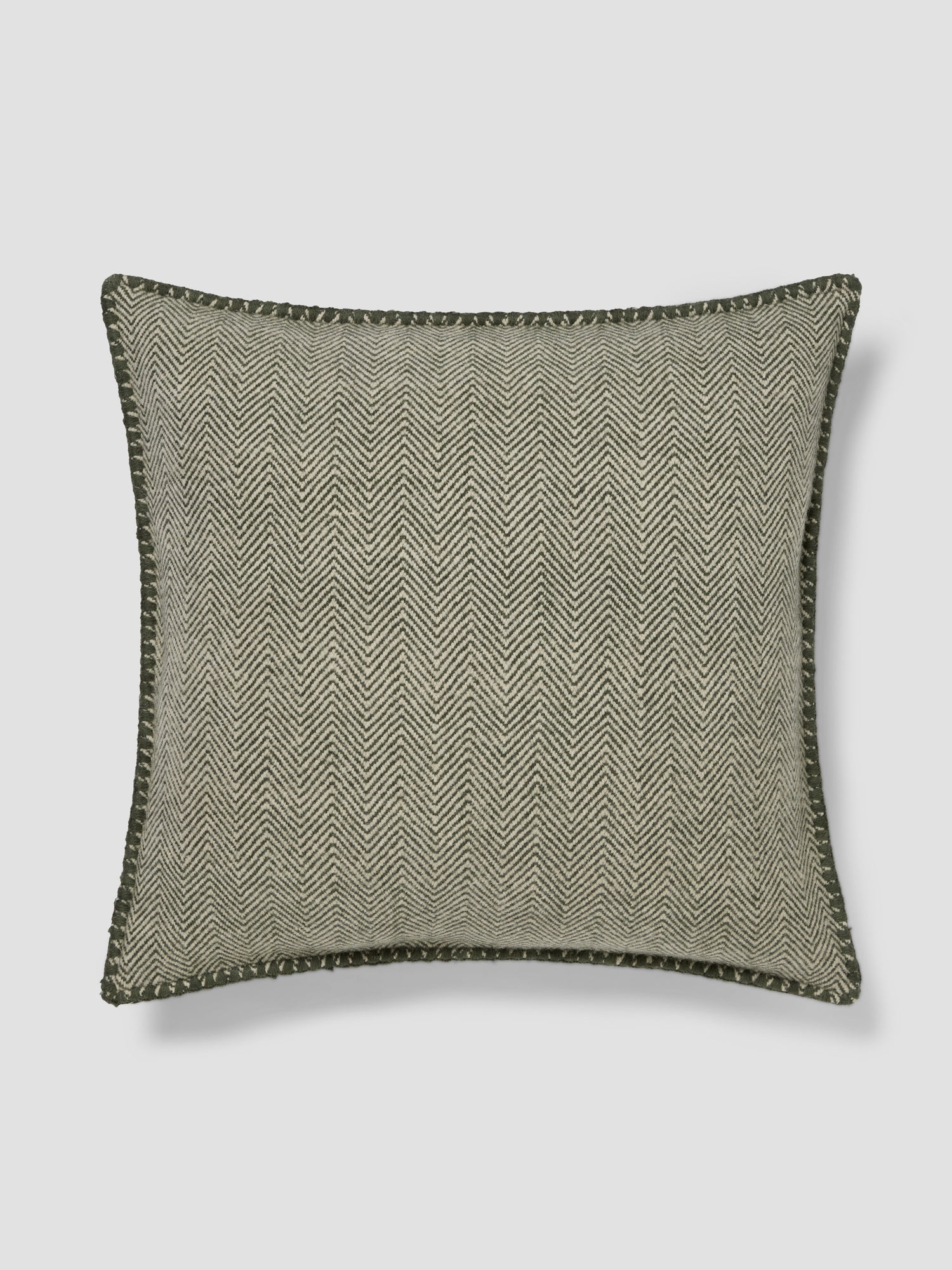 Herringbone Wool Square Cushion Cover