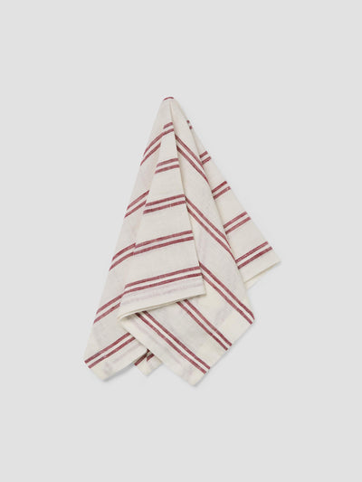 Rhubarb Kemptown Stripe Linen Blend Napkins Set of 4 - alternate image