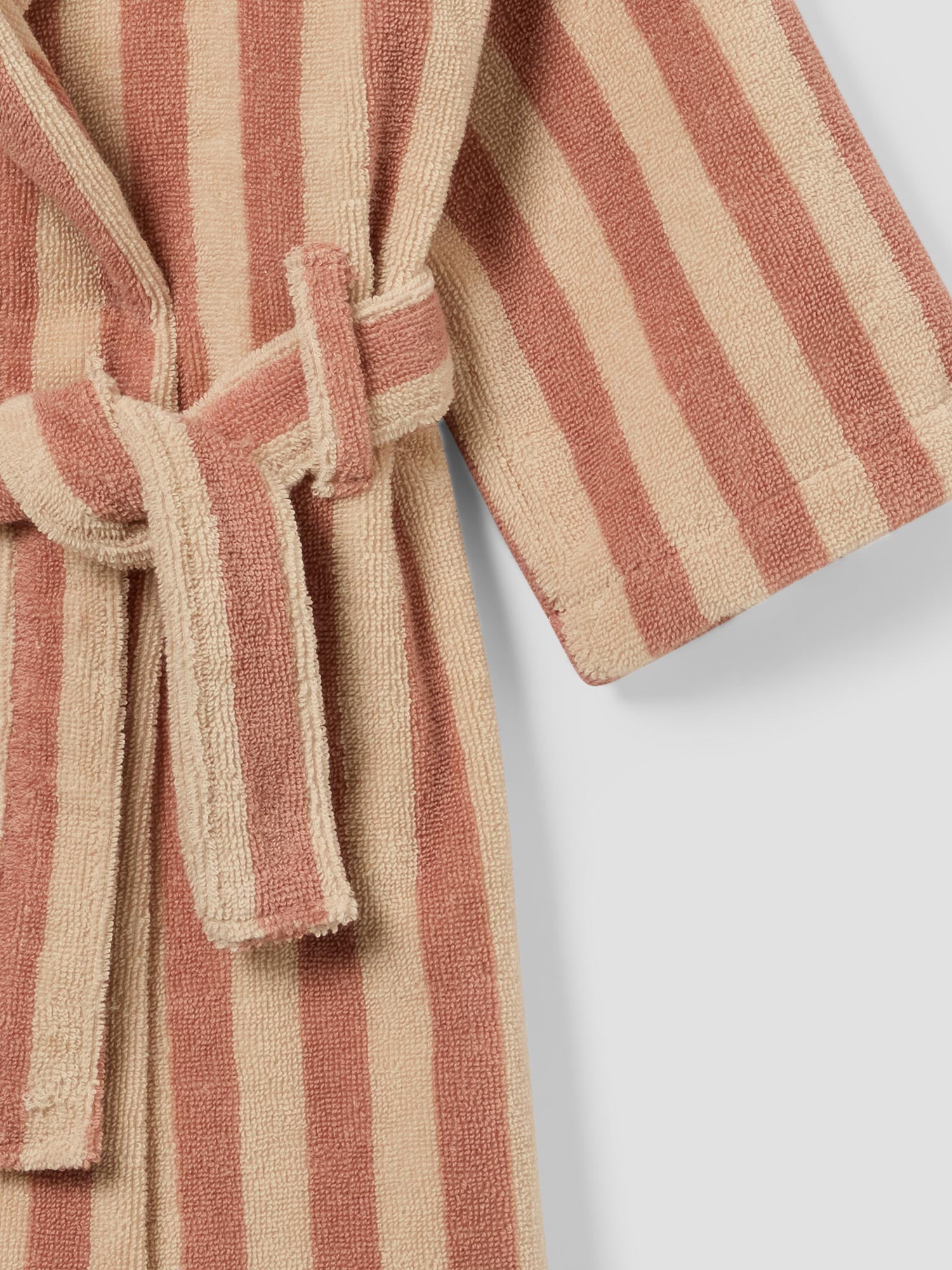 Sand Shell Kids Pembroke Stripe Cotton Robe | 8-10 years Sand Shell Kids Pembroke Stripe Cotton Robe | 8-10 years