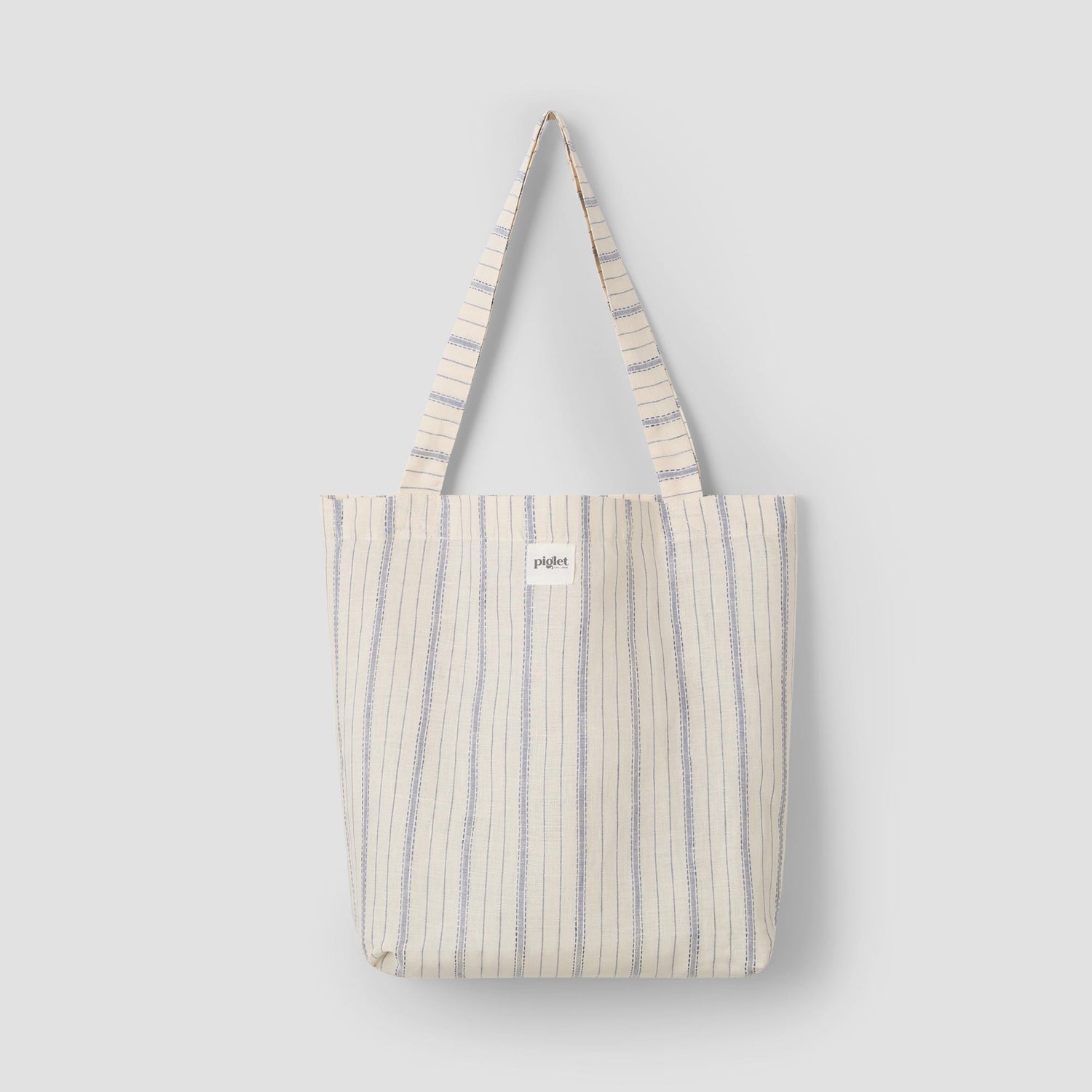 Dusk Blue Ticking Stripe