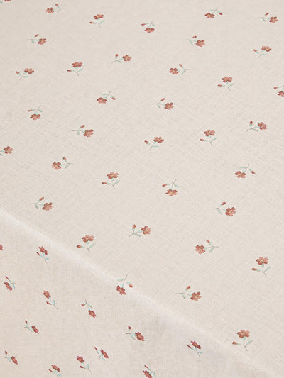 Pearl Posy Bud Linen Blend Tablecloth