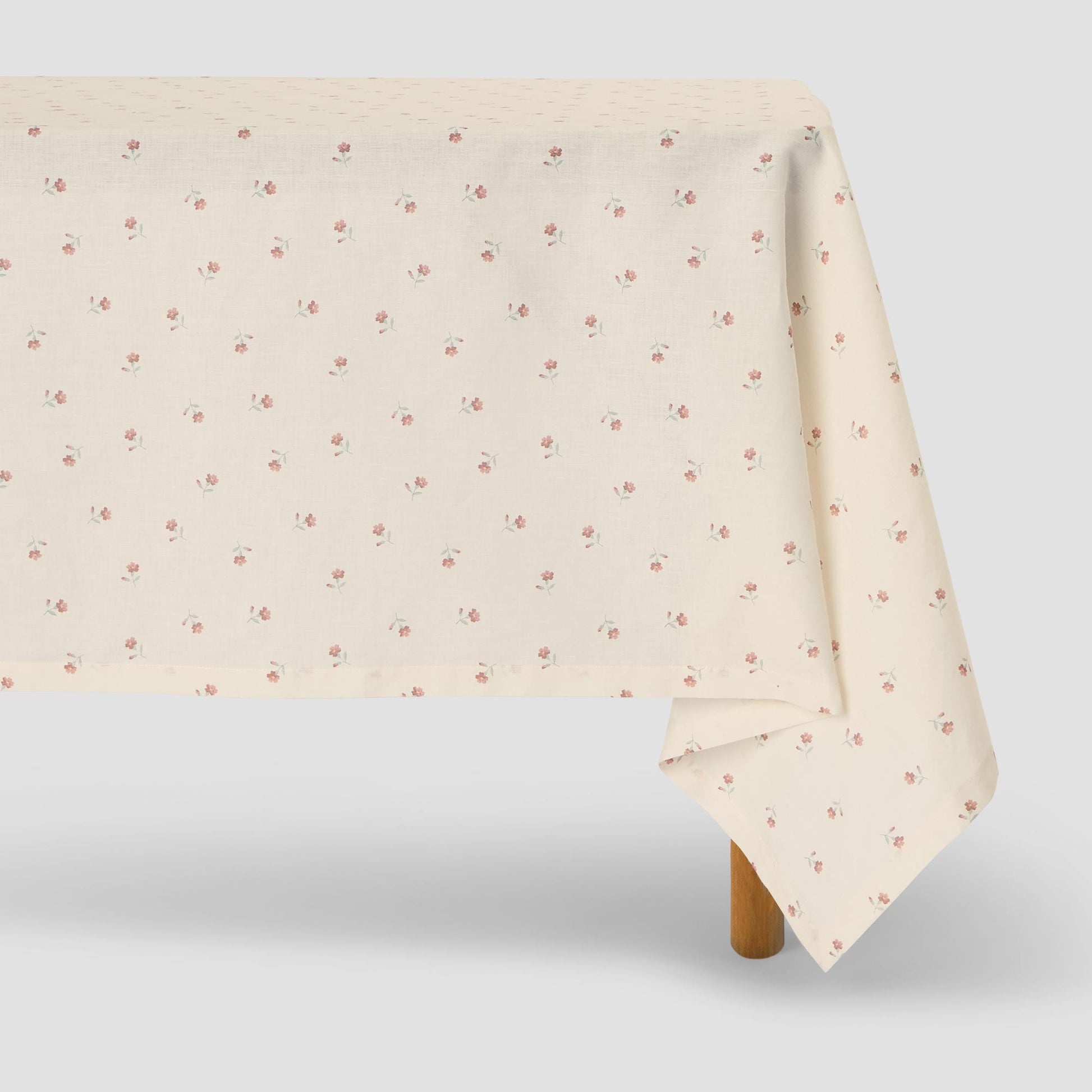 Pearl Posy Bud Linen Blend Tablecloth
